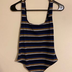 Garage striped bodysuit